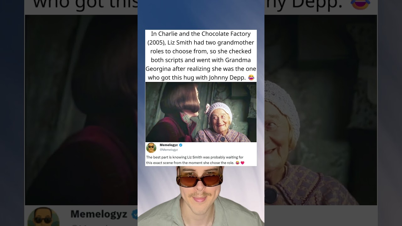 In Charlie and the Chocolate Factory (2005), Liz Smith Chose Her Role Just to Hug Johnny Depp 😂
