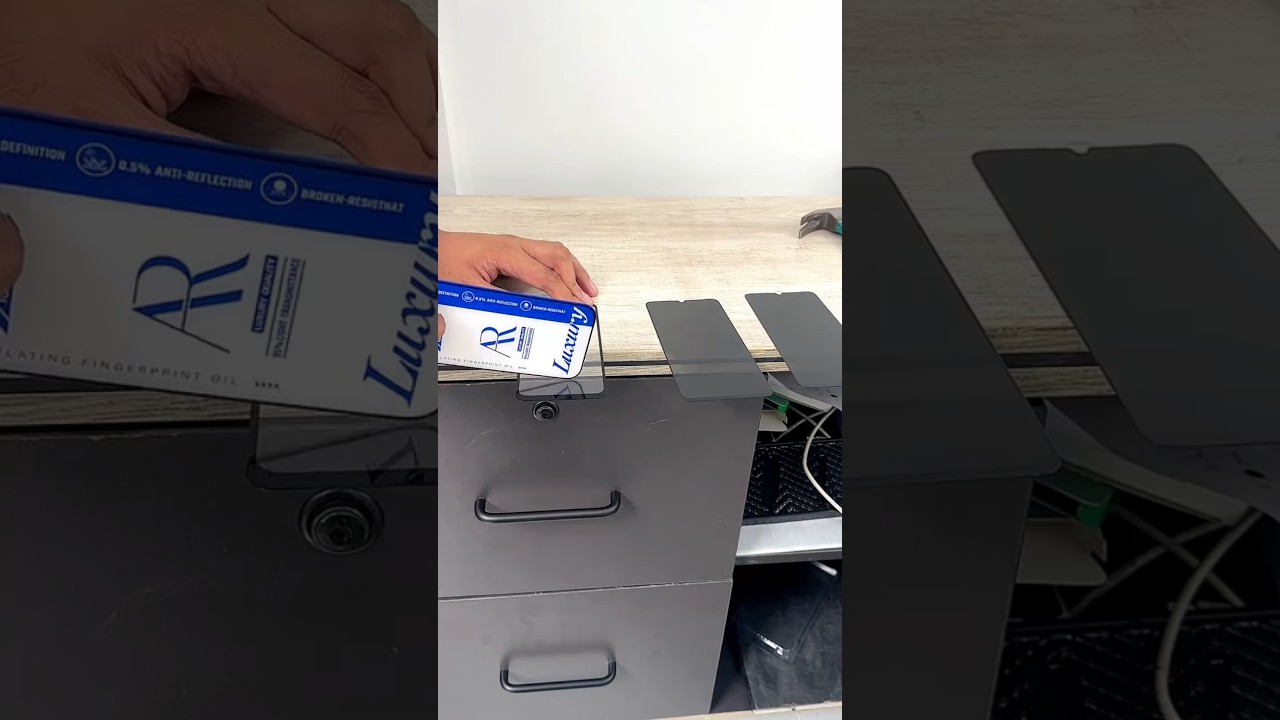 Crystal Clear Tempered Glass Protection🔥😱 #shorts