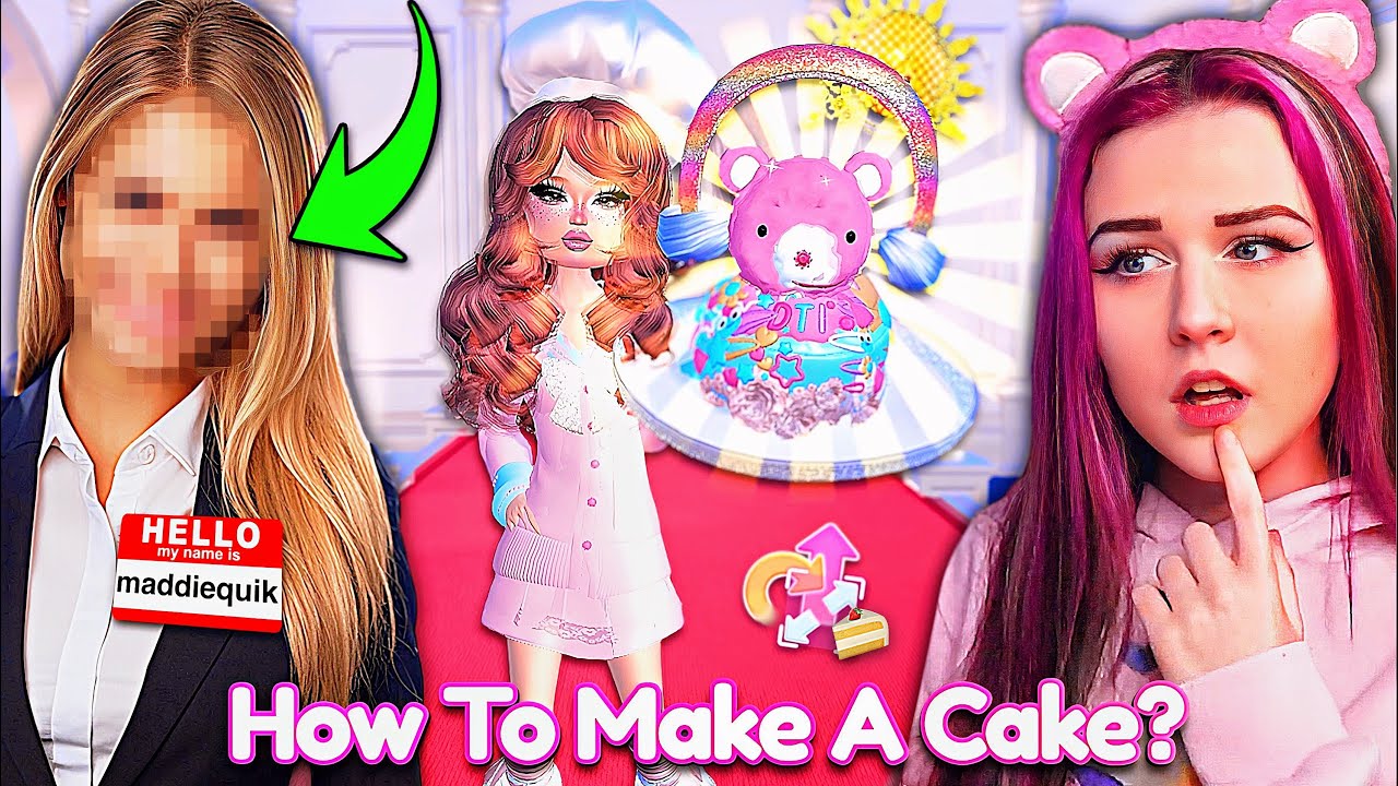 I Hired A DTI PRO To TEACH Me HOW To Make CAKES In DRESS TO IMPRESS 🎂 | ROBLOX - Published by callmehhaley
