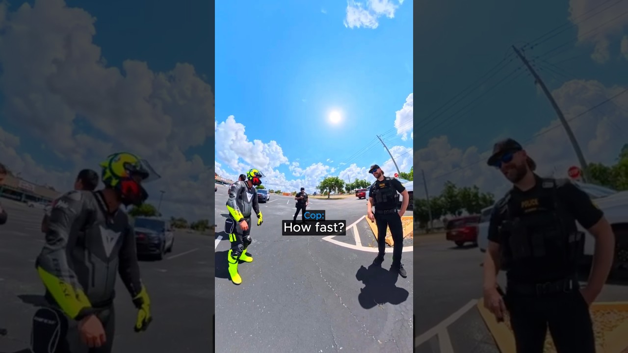 Biker Gets REAL Nervous When the Cop Asks One Question... 😂