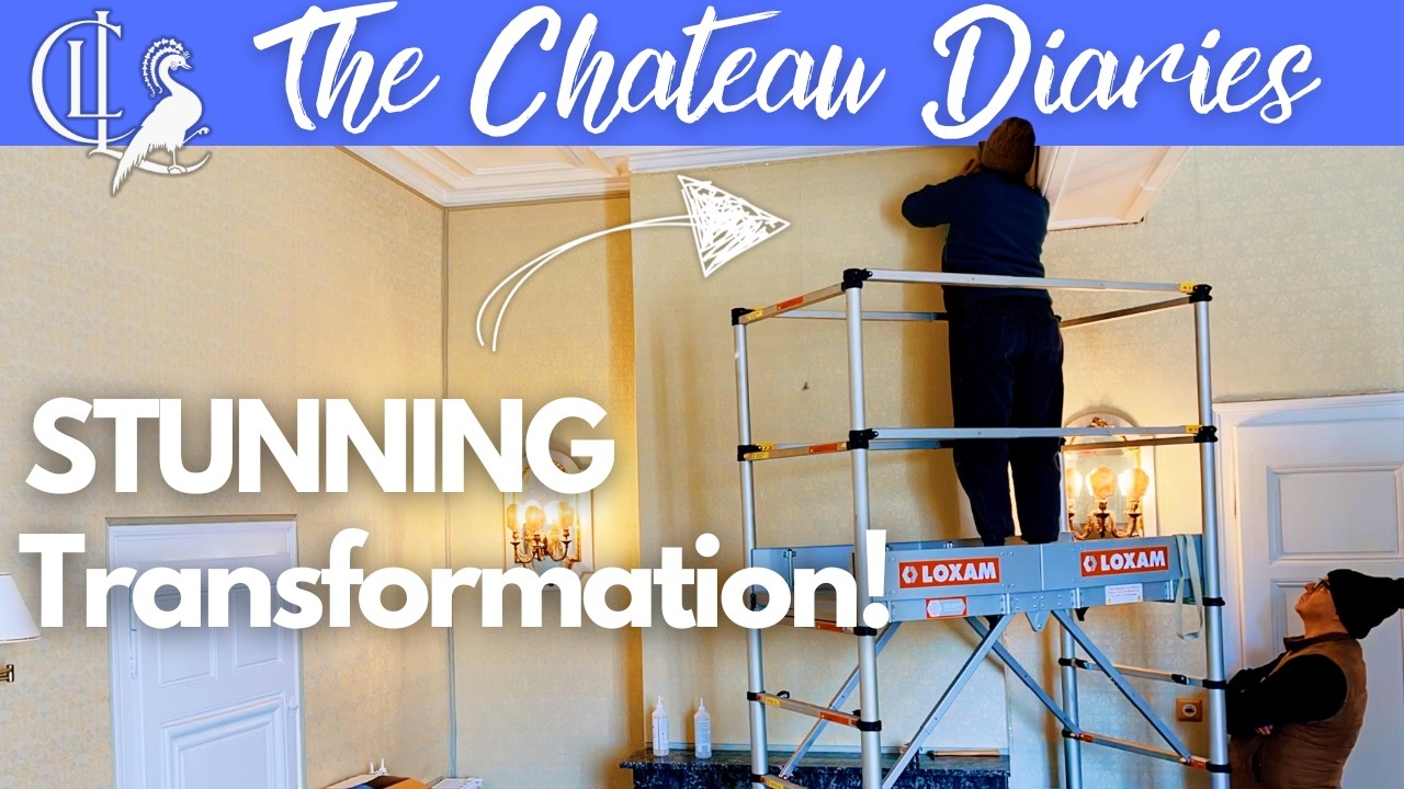 The TRANSFORMATION of the SILK WALLS in the Marquise's Bedroom Is COMPLETE! 🎉🏰 - Published by The Chateau Diaries