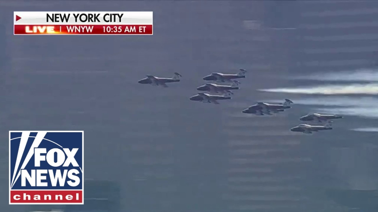 WATCH: Military conducts flyover above Parade of Sail