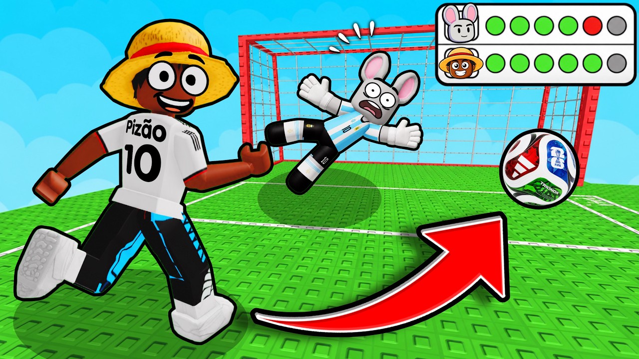 🏆 DESAFIO DE PENALTIS VALENDO 10000 ROBUX COM O LARRYZINHO NO ROBLOX!