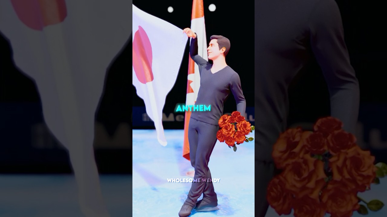 The Iceskater Who Grabbed A Flag ⛸️🎌