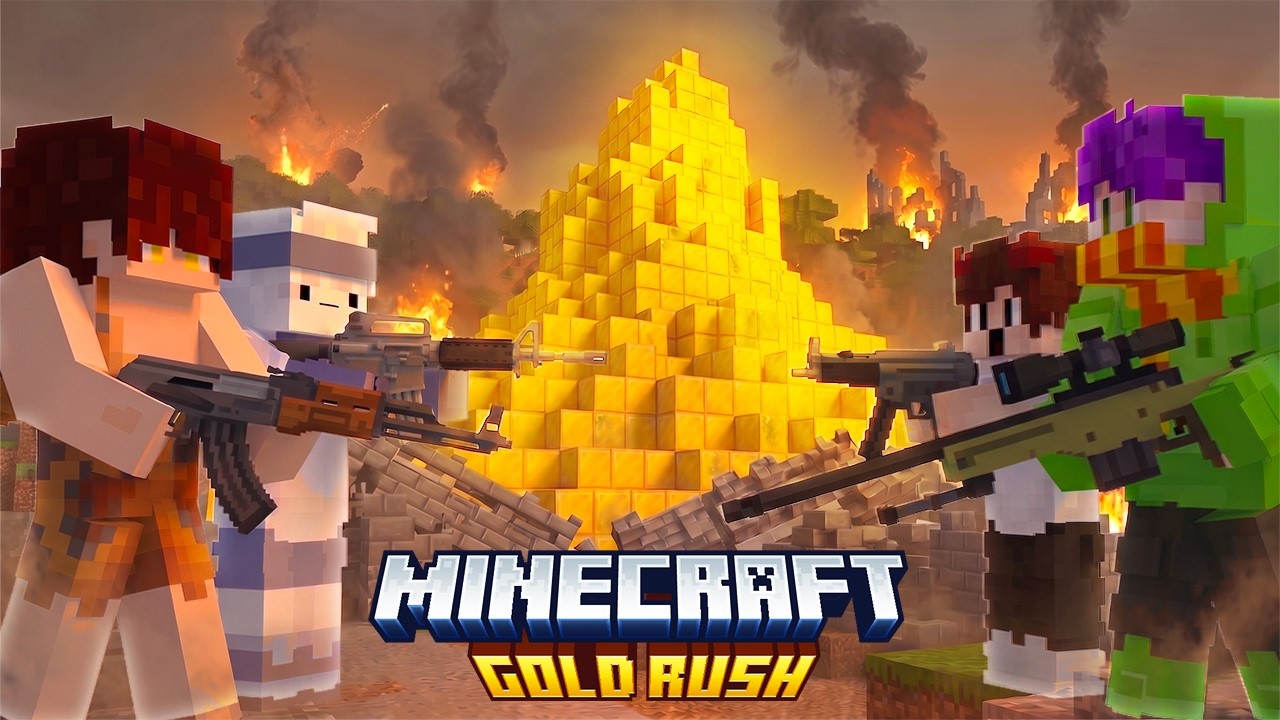 Gw ADAIN LOMBA PERANG GOLD BLOCK TERBANYAK DI MINECRAFT ... (INI SERU BANGET! + KOMPE BGT JIR)
