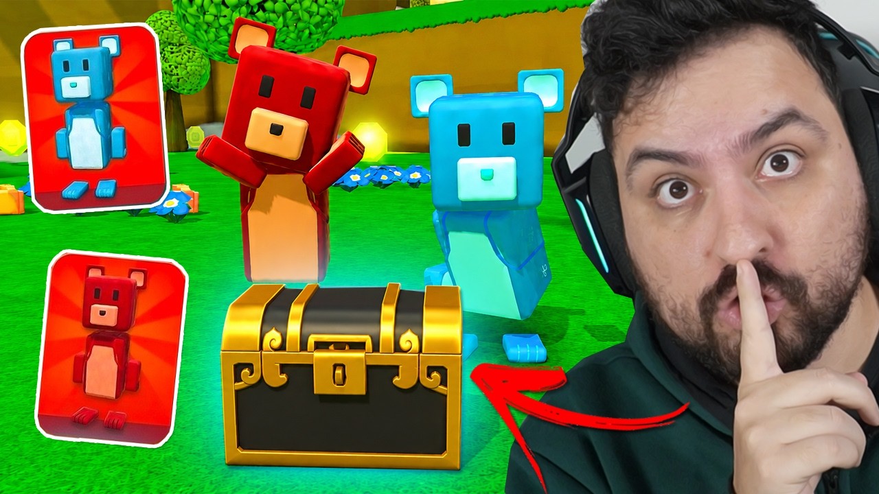 SUPER BEAR ADVENTURE Encontrei as Skins PROIBIDAS *URSO DIABÓLICO e URSO DE GELO* em BAÚS SECRETOS!