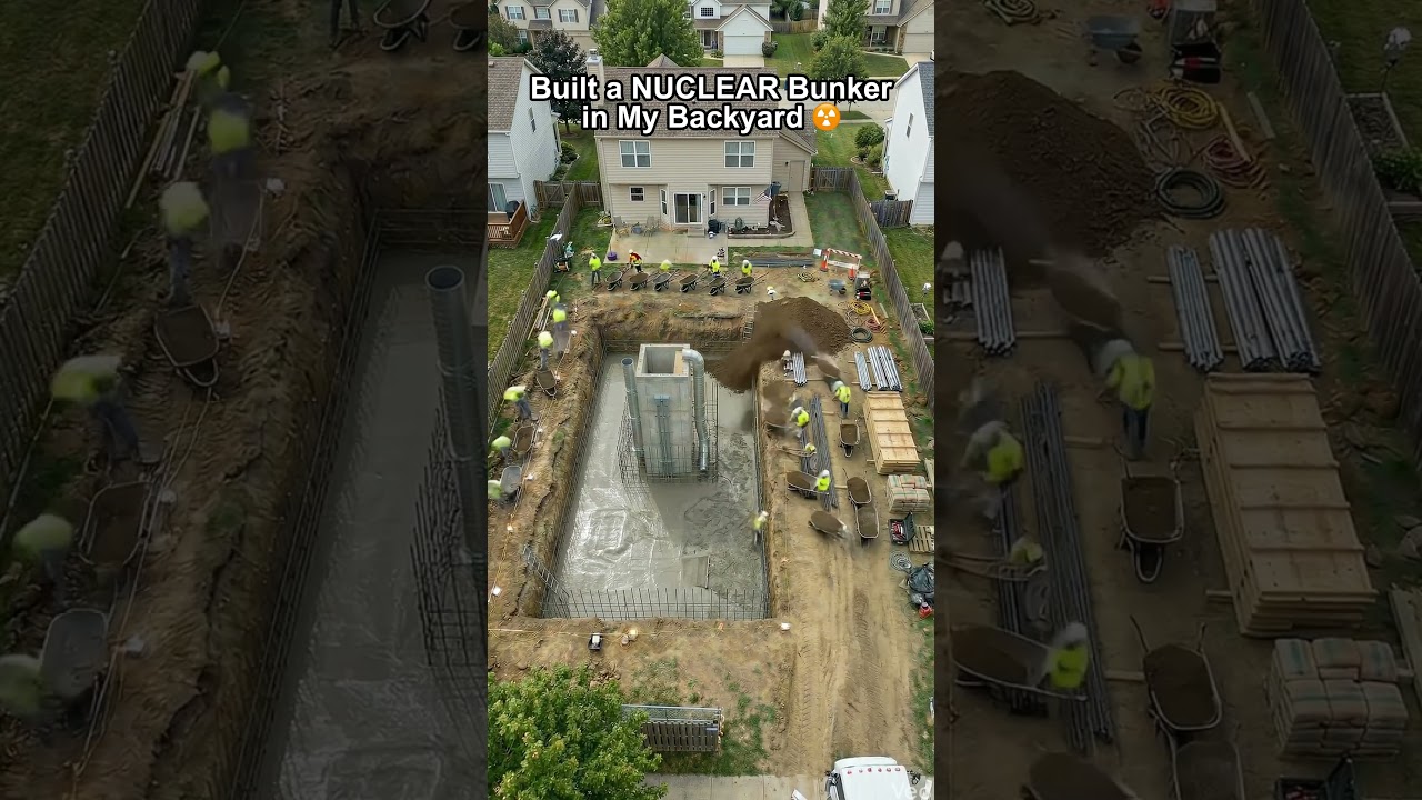 Built a Nuclear Bunker in My Backyard ☢️