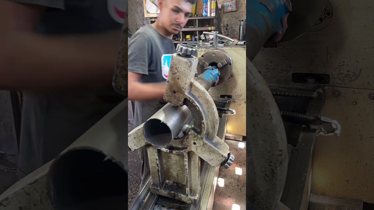 Arrumando cardan #torno #tornearia #solda #soldador #usinagem