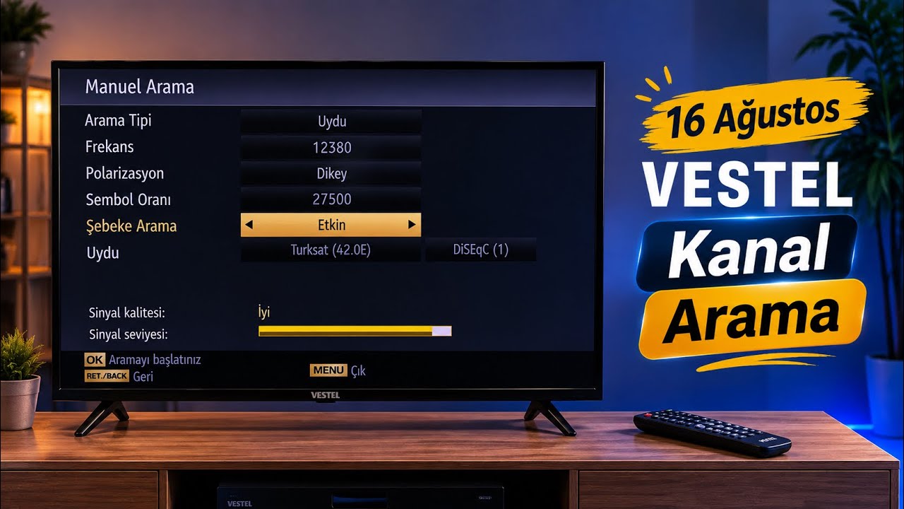 Vestel regal seg hı level Türksat 4a yükleme 