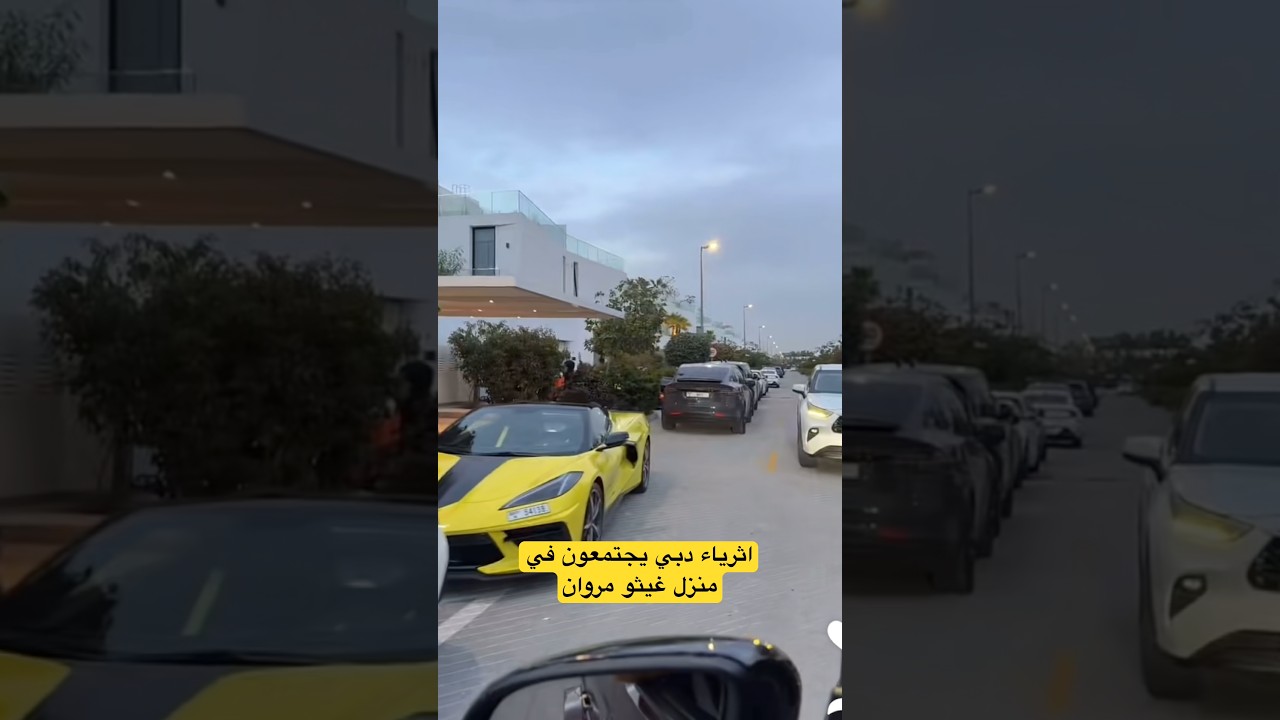 جميع أنواع السيارات امام منزل غيث وسارة😱