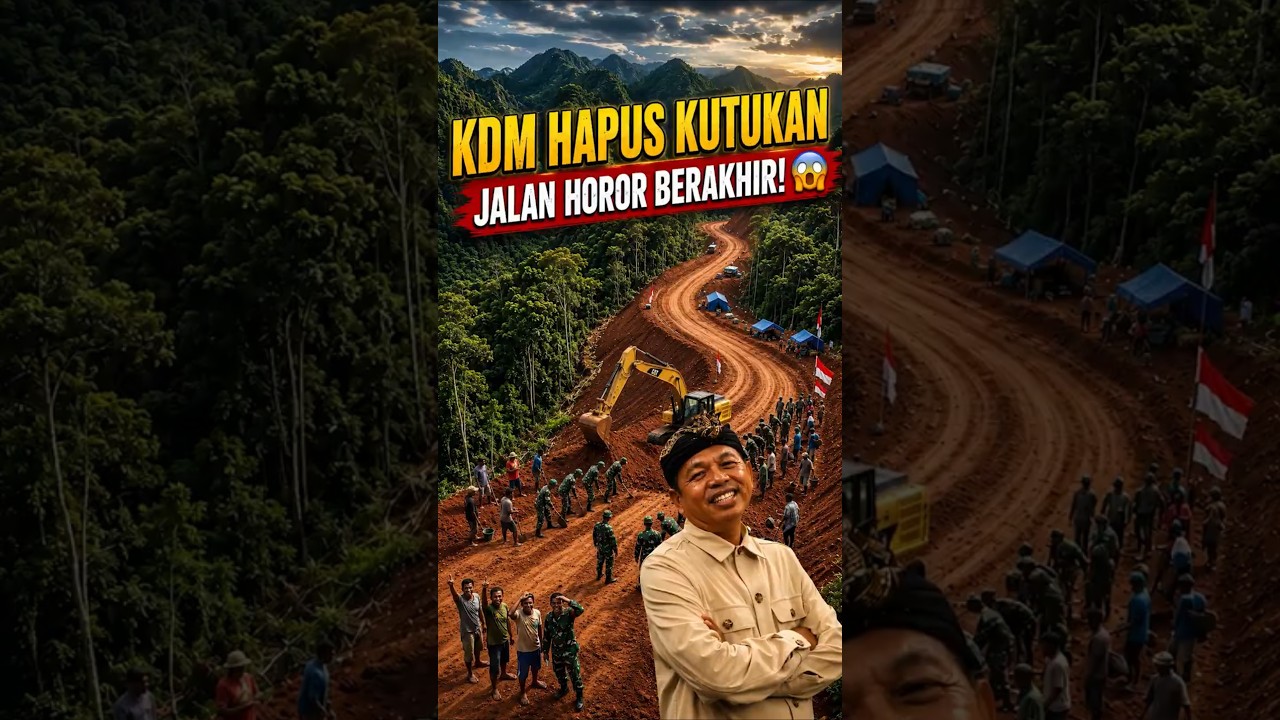 GILA! 30 TAHUN KUTUKAN JALAN HOROR SUKABUMI AKHIRNYA TUMBANG DI TANGAN KDM! 😱 #kdm #dedimulyadi