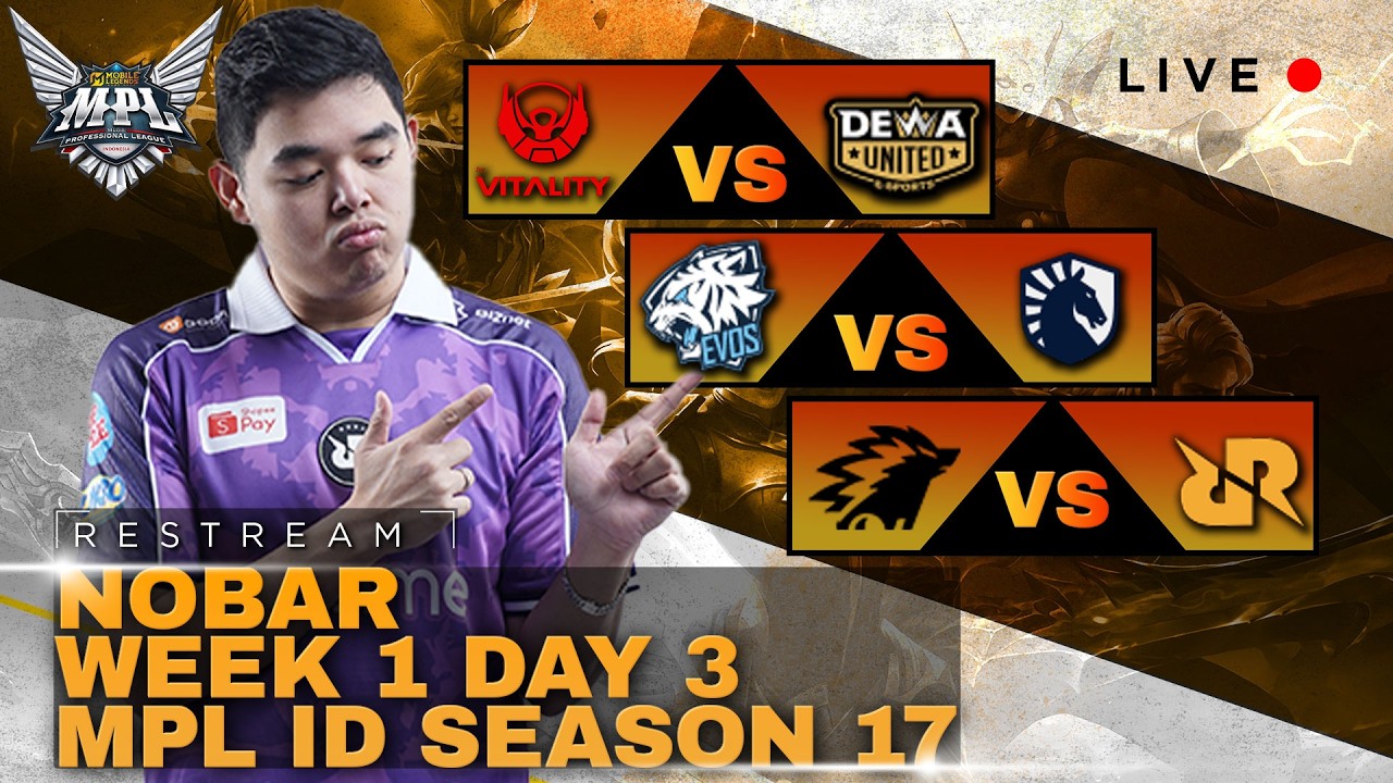 RESTREAM MPL WEEK 1 DAY 3 RRQ VS ONIC #mlbbidcreator