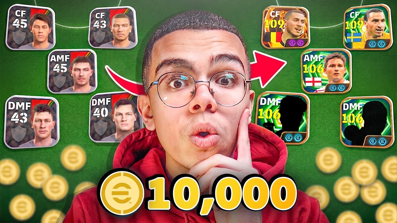 طورت حساب من الصفر ب 10,000 كوينز ( عودة الطريق الى القمه ! ) 🤯🔥 | eFootball 2026