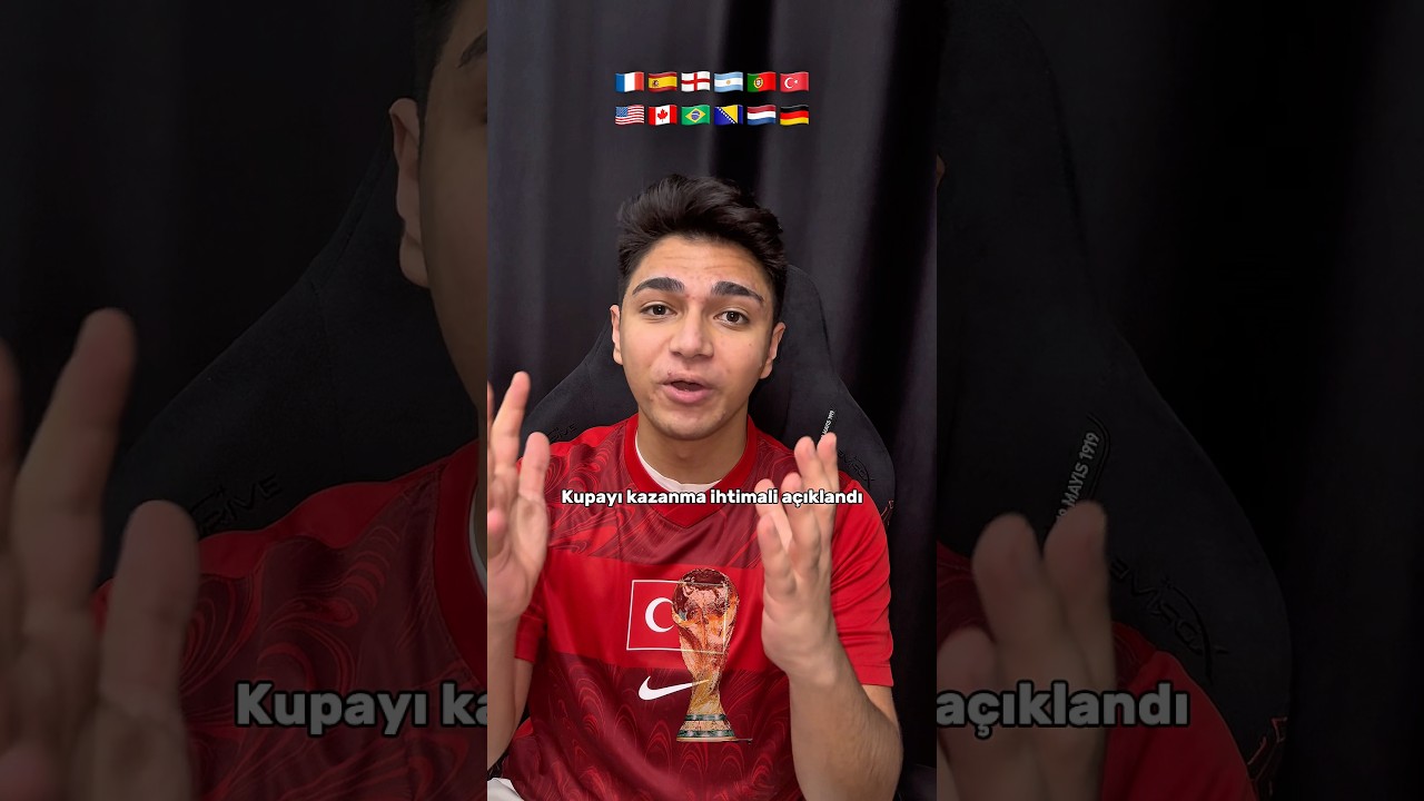 Türkiye’nin Dünya Kupası kazanma ihtimali açıklandı 🇹🇷