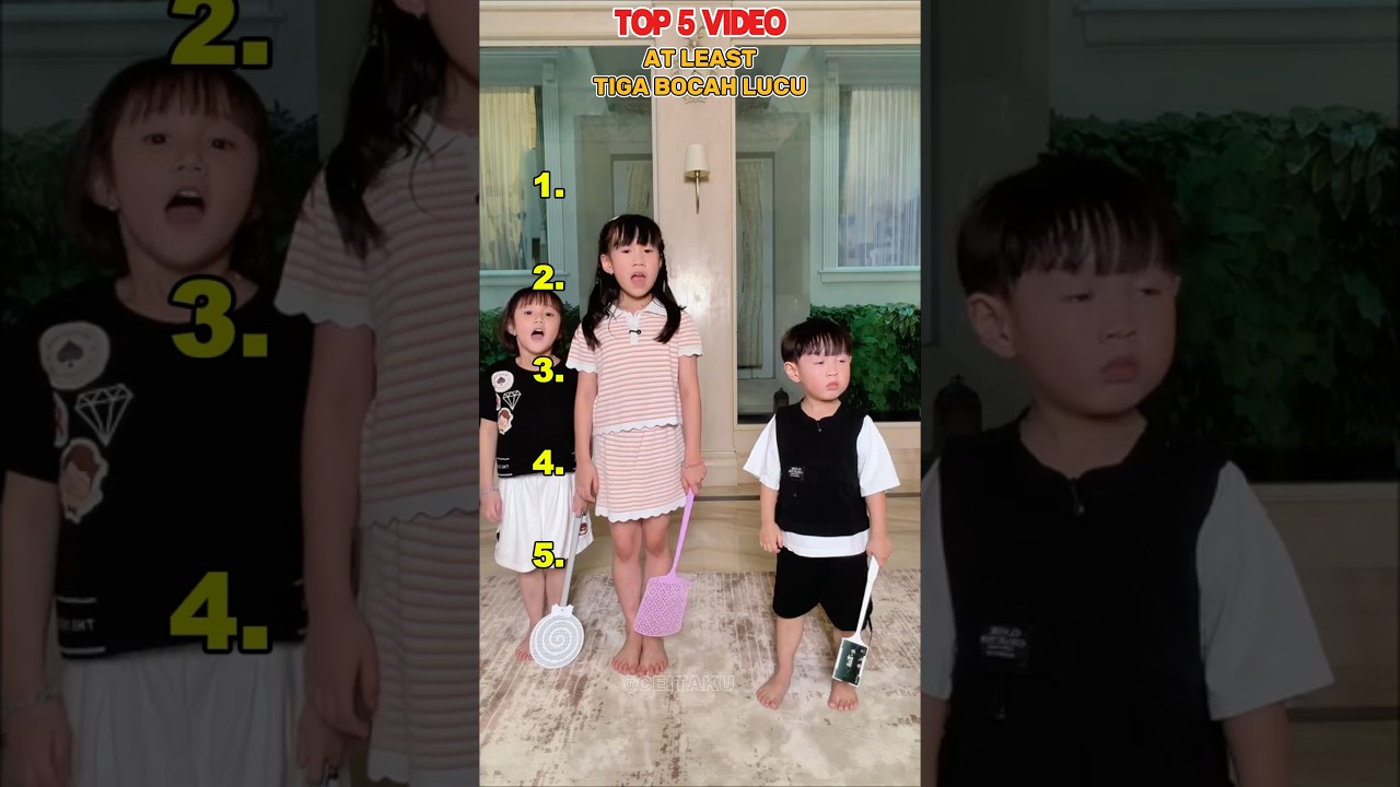 Top 5 Video At Least Tiga Bocil lucu, si bungsu kena ulti #shorts #foryoupage #lucu