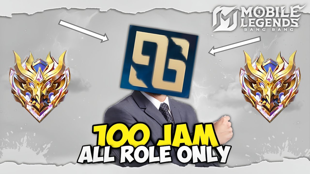 100 Jam di Mobile Legends tapi All Role Only