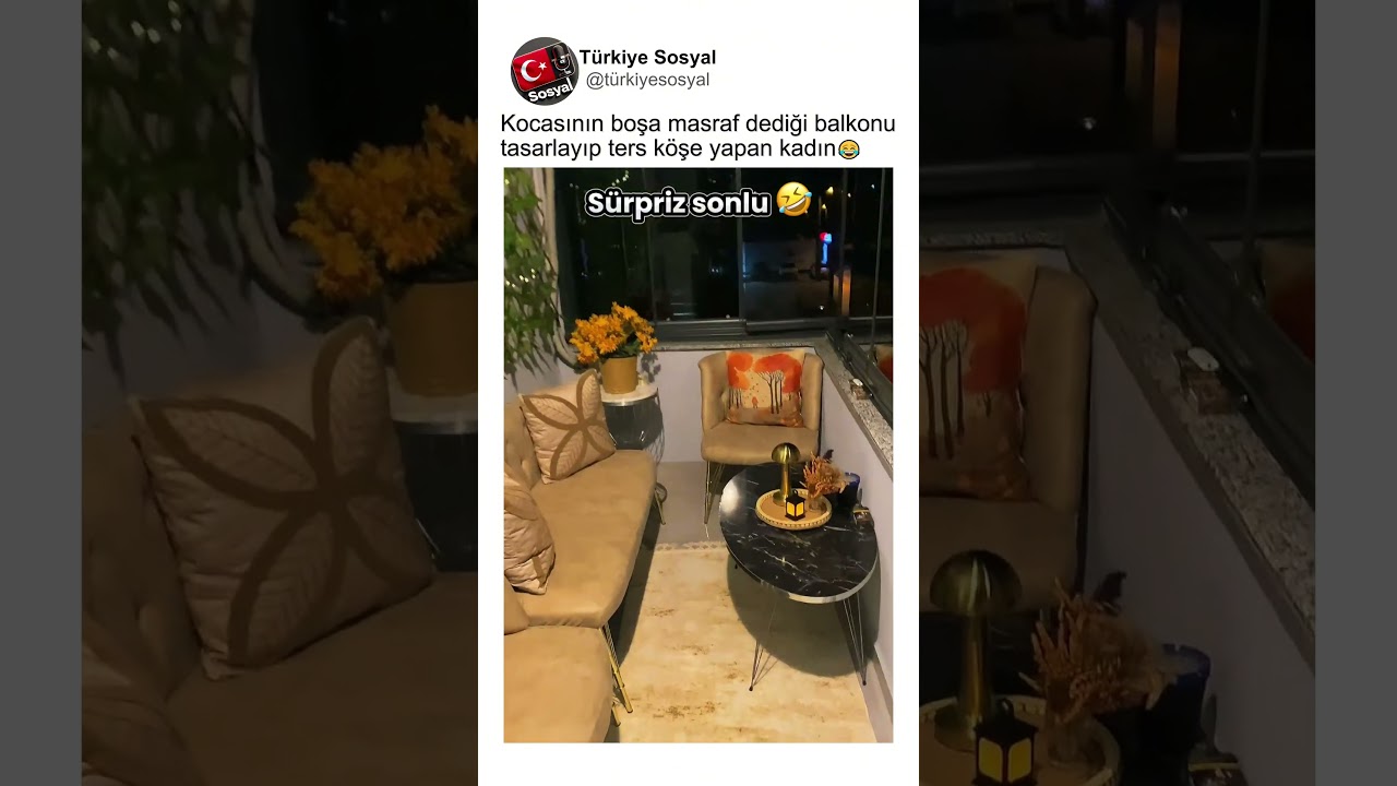 Kocasının Masraf Olur Dediği Balkonu Yenileyip Ters Köşe Yapan Ablamız😂🤣