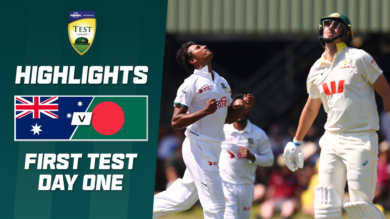 Australia v Bangladesh | First Test | Day One Highlights