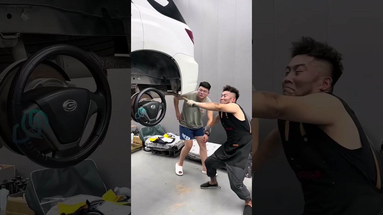 لو صاحبك صار ميكانيكي سيارات!! #shorts