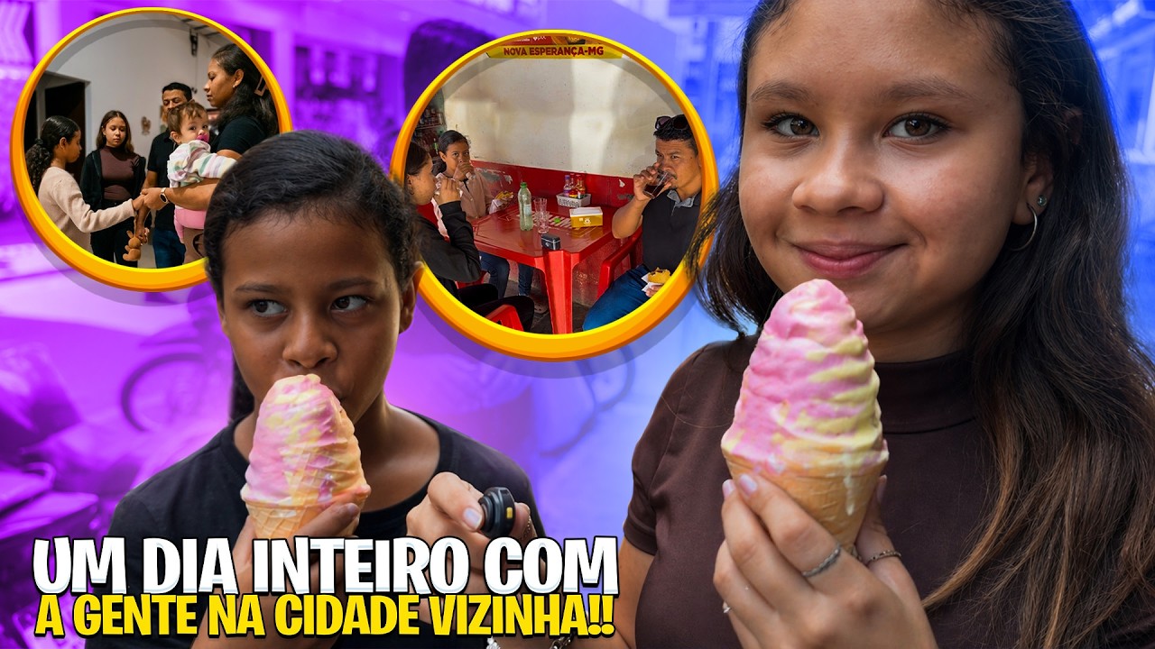 VLOG de um DIA INTEIRO com A GENTE na CIDADE VIZINHA