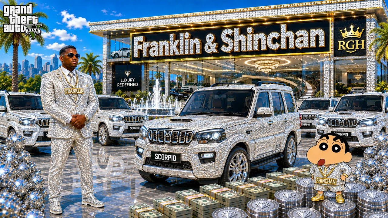 Whatever Franklin Touch Turns Into Diamond  With Shinchan In GTA 5!