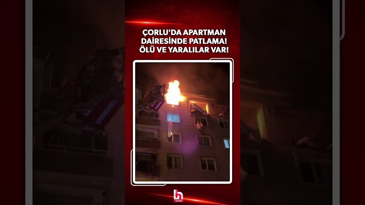 SON DAKİKA! Tekirdağ'da 6 katlı binada doğal gaz kaynaklı patlama! Ölü ve yaralılar var! #shorts