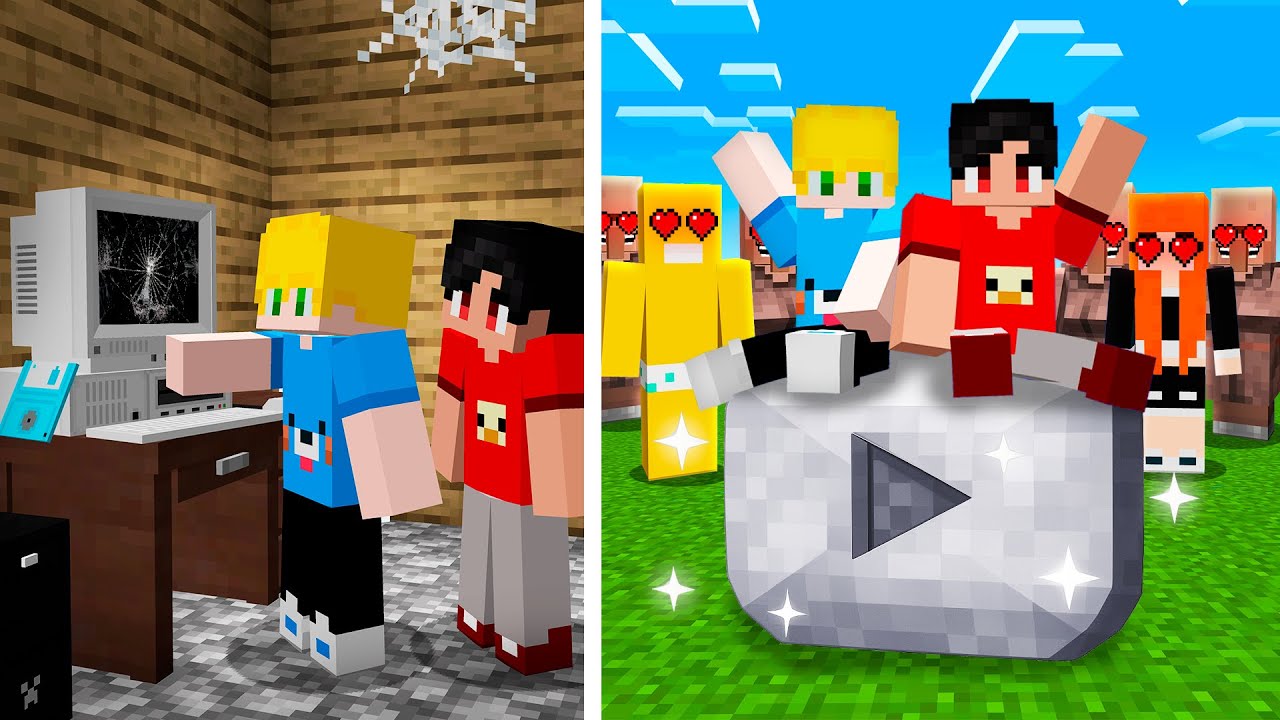 De 1 Inscrito para 10 Milhões de Inscritos no Minecraft!