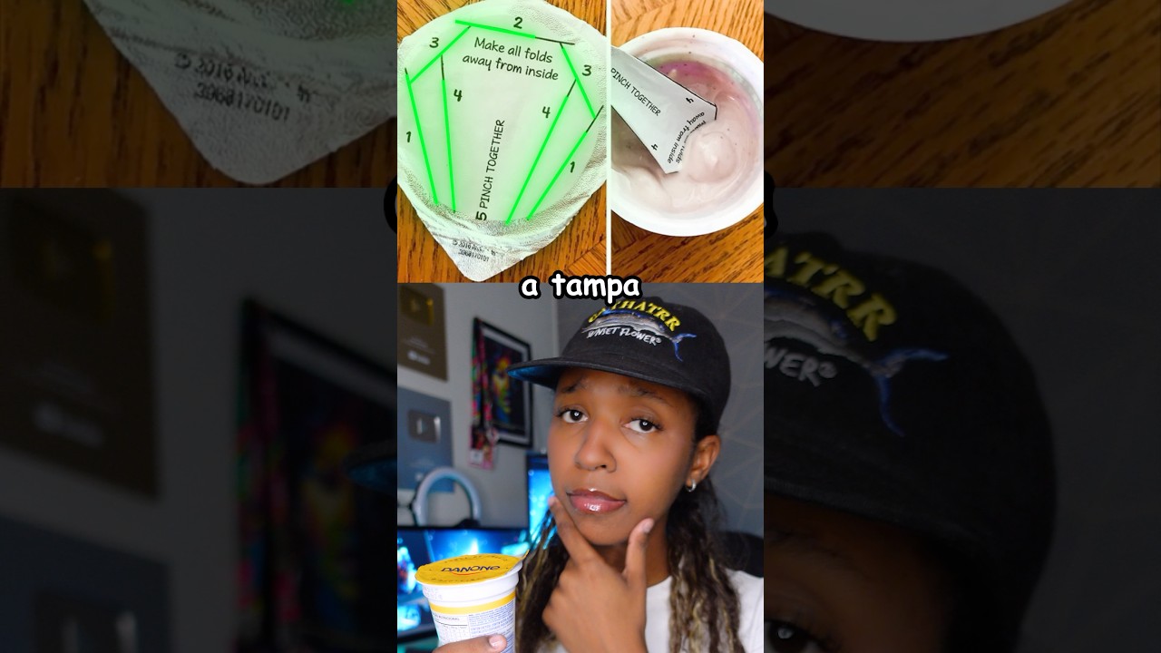 TAMPA DO IOGURTE VIRA COLHER!?