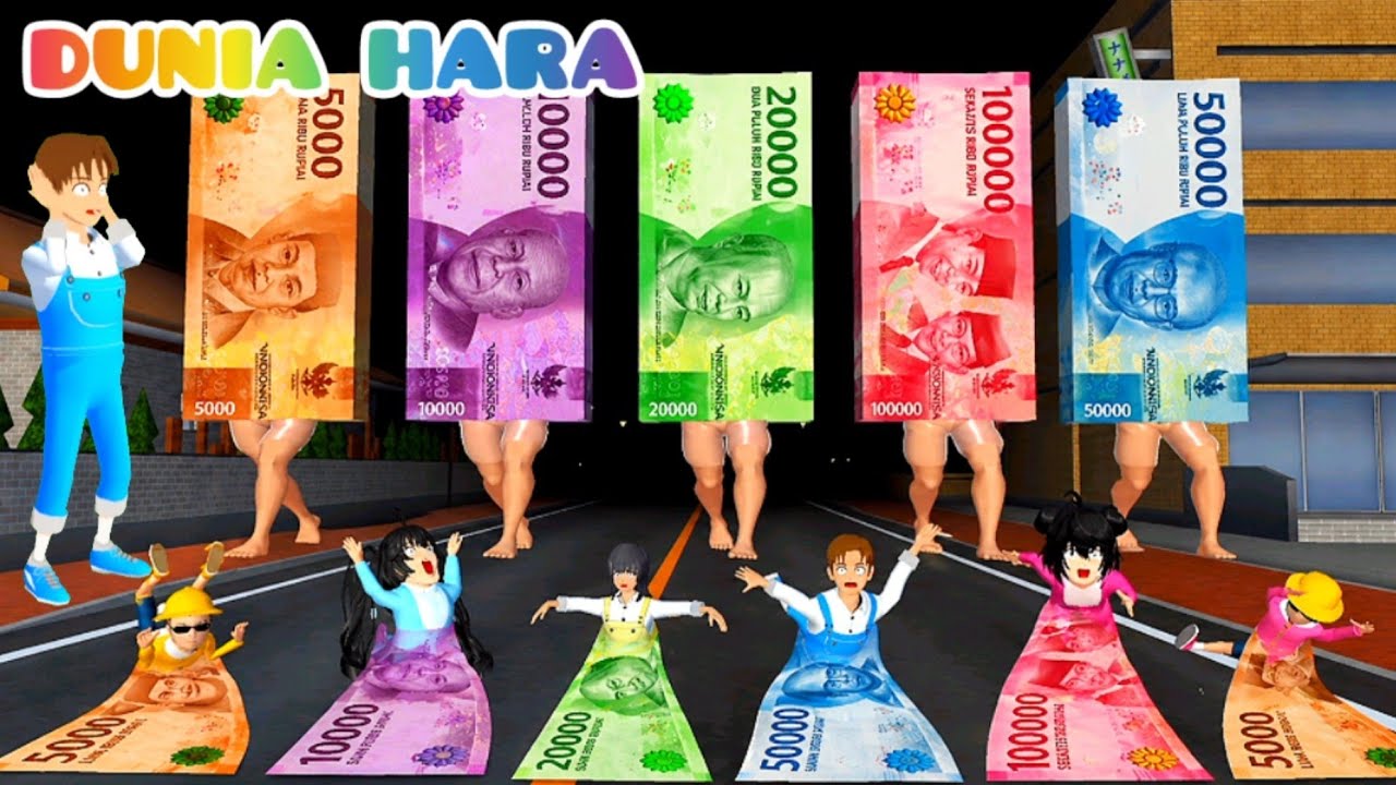 Anomali Uang Keliling Kota Sakura | Yuta Jadi Miskin Vs Anomali Uang 😱 | Dunia Hara Sakura