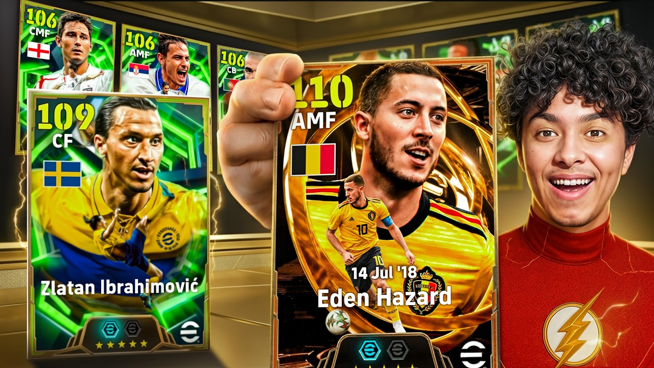 تفجير بكج هازارد الـ110 وابراهيموفيتش .!🤯تجربة التحديث الجديد 🔥 !! eFootball 26