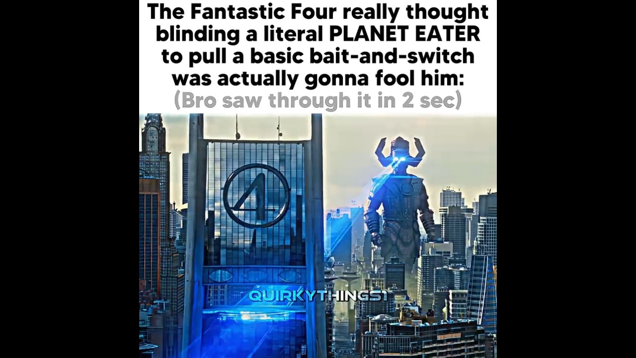 FANTASTIC 4 tried to fool GALACTUS but it didn't work😭✌🏻"Clever little bugs" #galactus #fantastic4