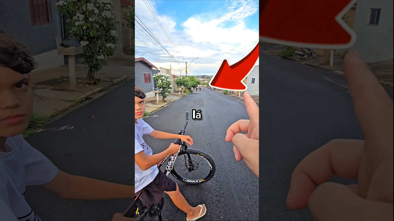 DESAFIEI ELE E O FINAL FOI INSANO 🤯🔥 #bike #graudebike #wheelie #bici #videosdebike