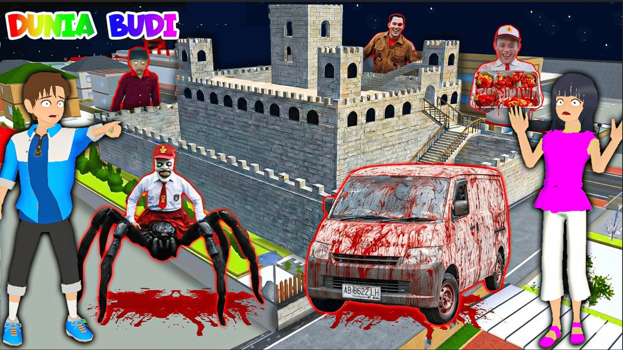 Yuta Mio Buat Benteng Raksasa Paling Aman Dari VAN MBG BERHANTU, ANAK SD LABA LABA Di Kota Sakura😱