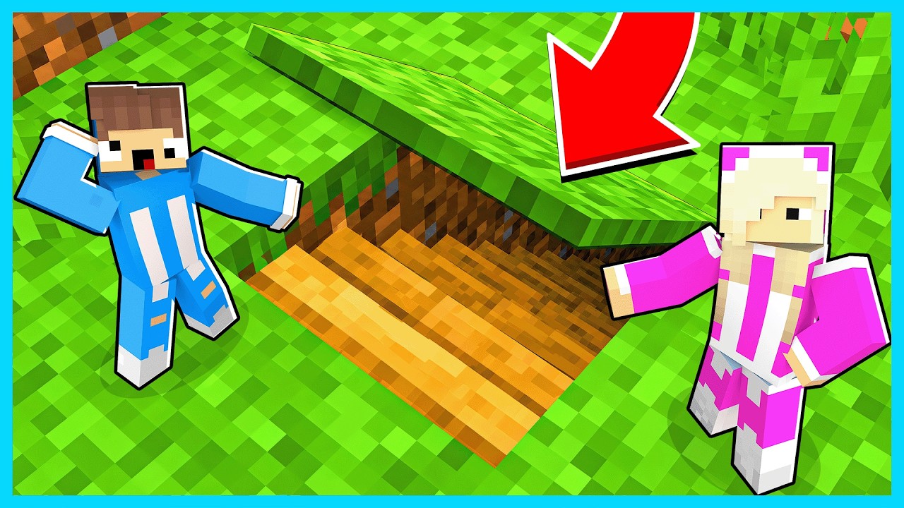 MIPAN & ZUZUZU Buat RUmah Rahasia Paling Kecil Di Minecraft!
