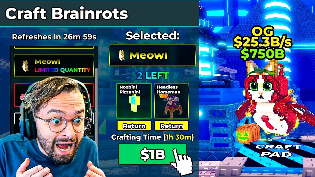 ELE COLOCOU UM HEADLESS NA MÁQUINA… E CRIOU O MEOWL MAIS FORTE DO MUNDO 😳🔥 (BRAINROT)