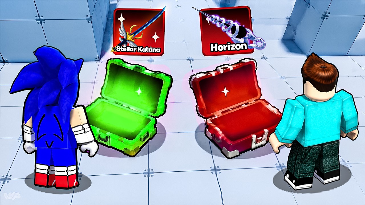 I OPENED SKIN CASES TO DESTROY NOOBS IN ROBLOX RIVALS !!
