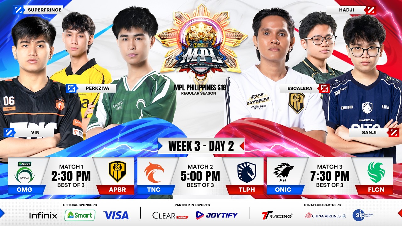 🔴 LIVE | MPL PH S18 | FILIPINO - Week 3 Day 2