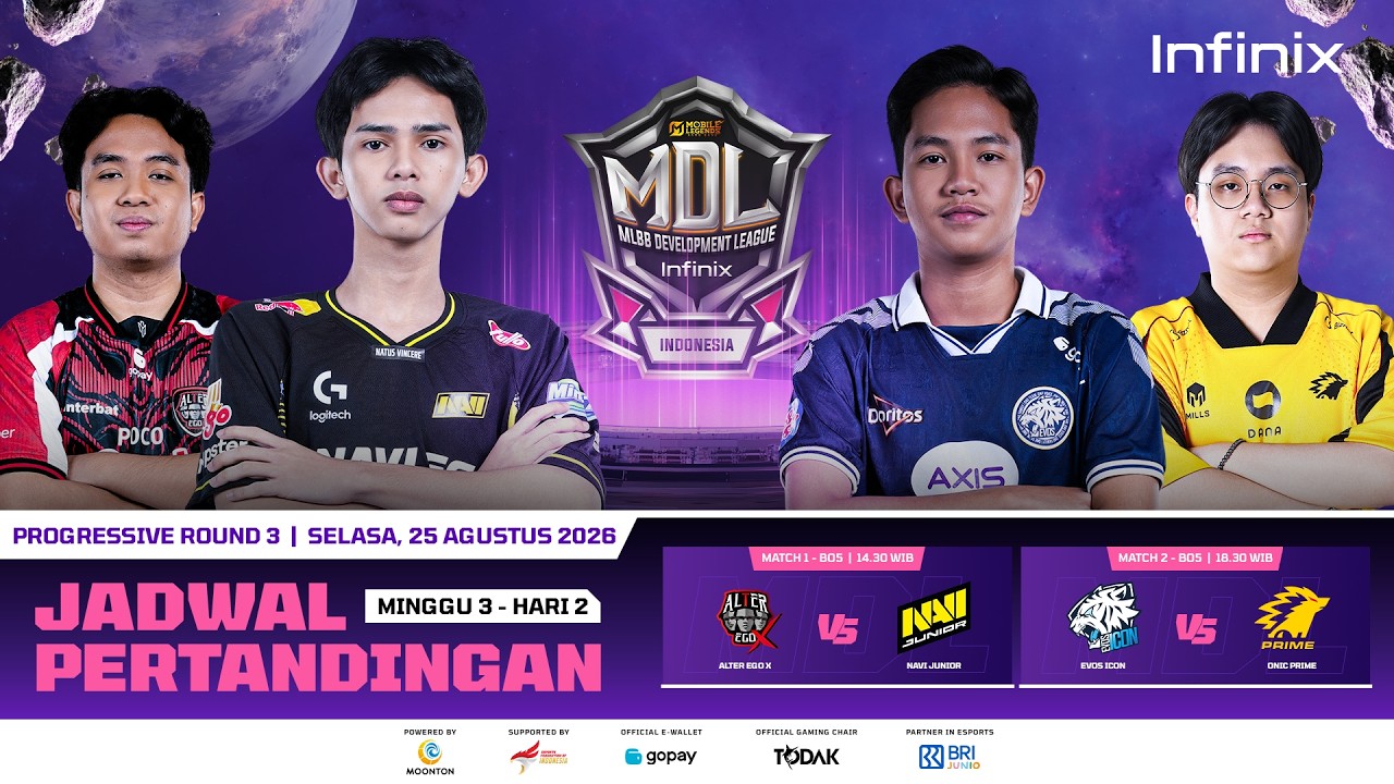🔴LIVE | INFINIX MDL ID S14 | Regular Season - Progressive Round 3 | Hari 2