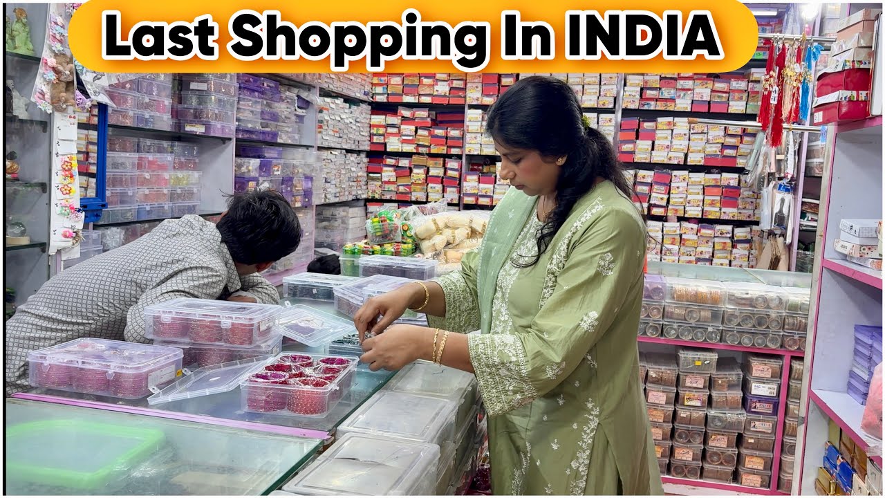  Gold Saree &Bangles shopping before leaving India 🇮🇳 Last Shopping in India