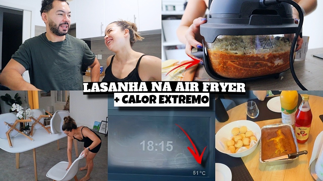 LASANHA NA AIR FRYER, ORGANIZANDO O APÊ, CAFÉ COM AS AMIGAS e muito mais ❤️ - Bruna Paula
