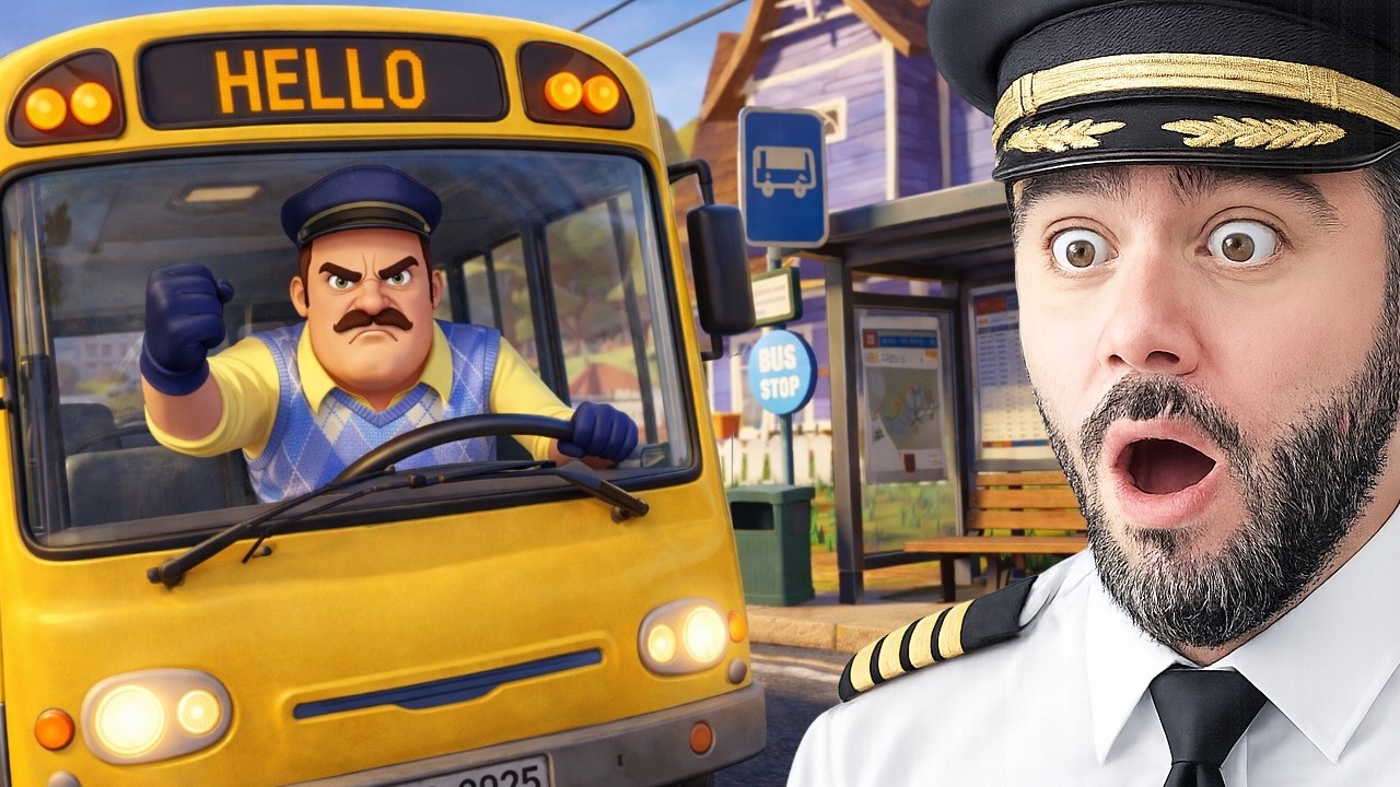 WILSON EVINE OTOBÜS DURAĞI YAPTI - HELLO NEIGHBOR MODS
