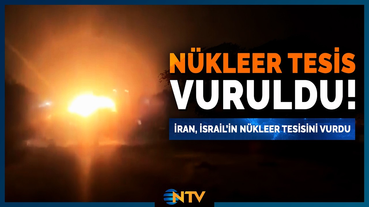 İran Füzeleri İsrail'deki Nükleer Tesisi Böyle Vurdu! | NTV