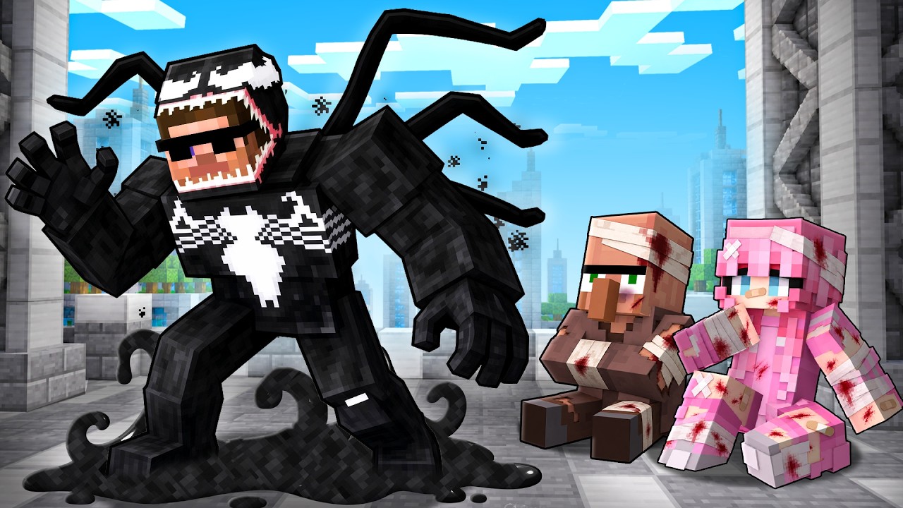 I Become Venom to Troll Friends in Minecraft.