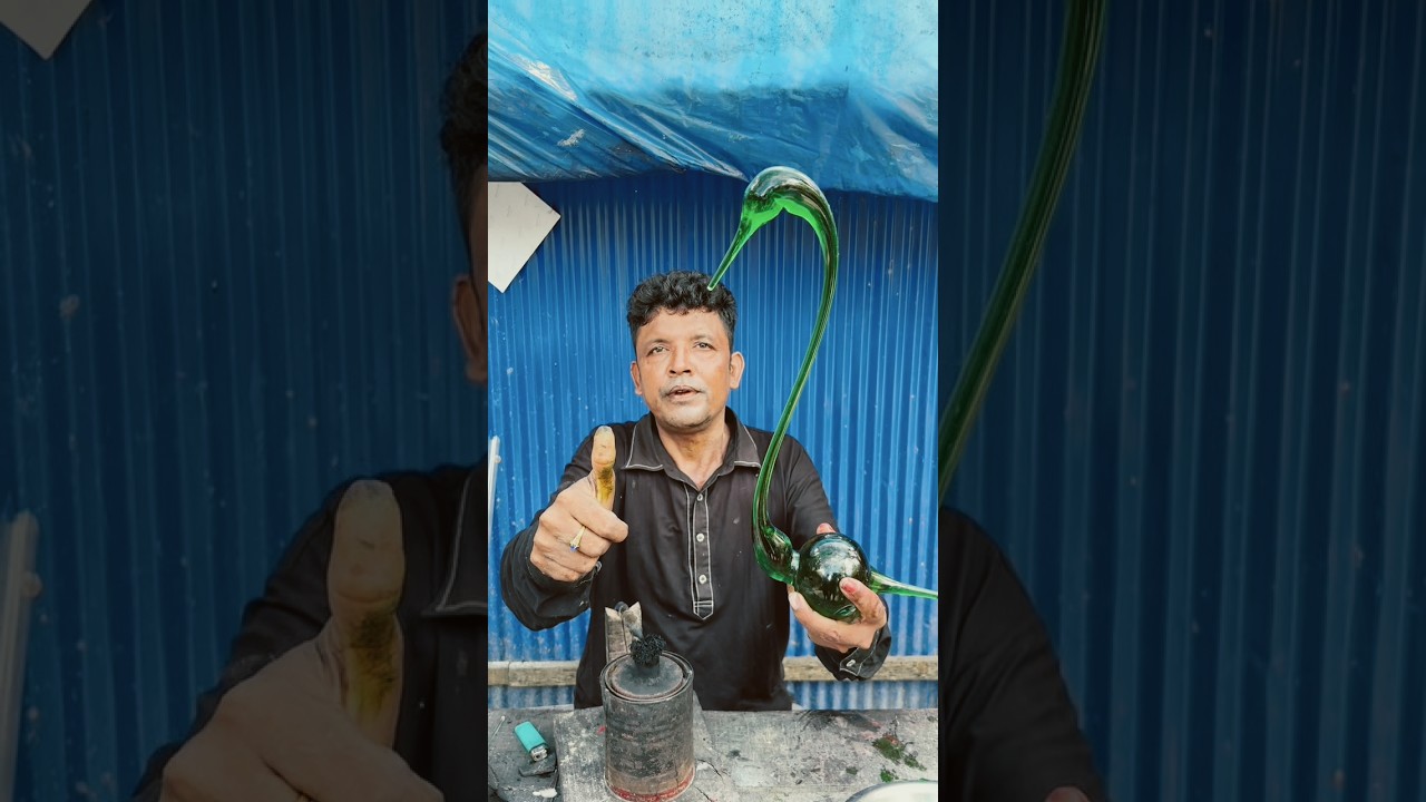Watch How a Swan Bird Is Made Using a Tube Light #foryou #shorts #ytshorts