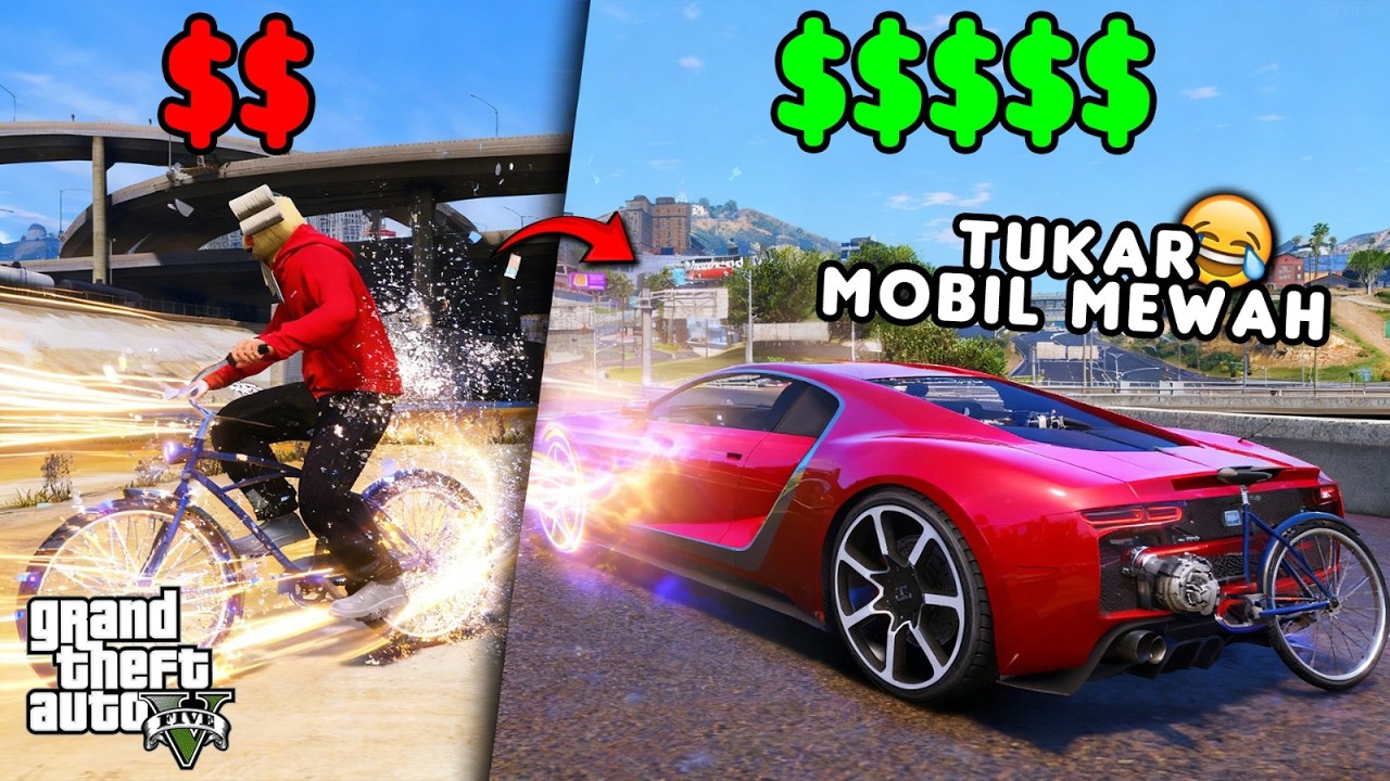 DARI SEPEDA TUKER MOBIL MEWAH - GTA 5 ROLEPLAY