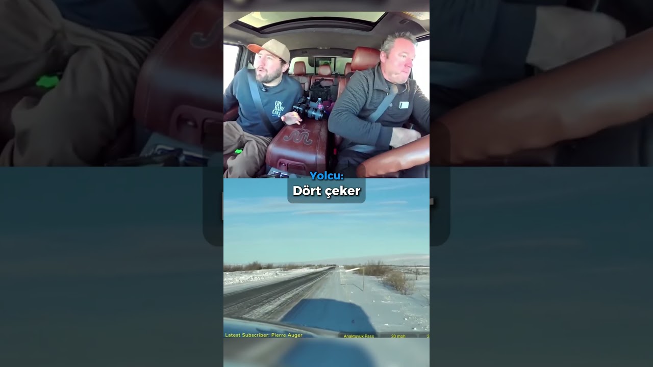 Tıra yol verirken az daha uçuyordu...😬