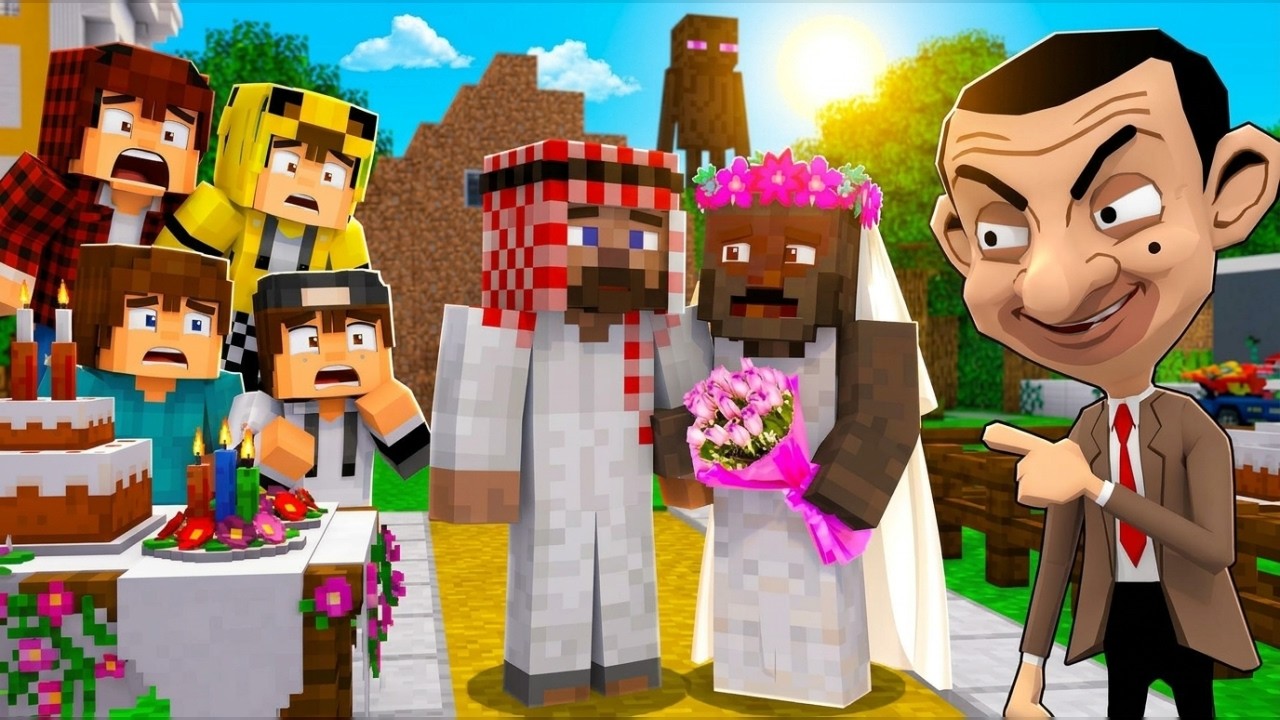 ماين كرافت لكن بابا تزوج كراني وطردني اني وجيجي وعبوسي وكعبول من البيت 😨😱 #فلم_ماين_كرافت