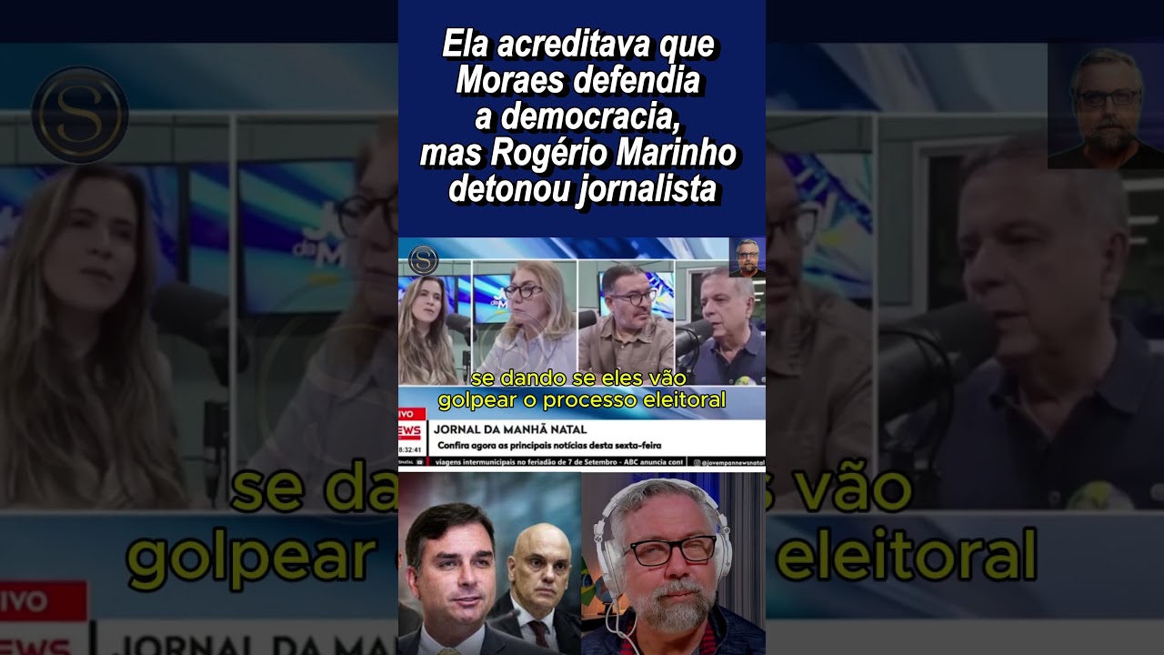 Rogério Marinho amassando jornalistas que acreditam na "democraia"...