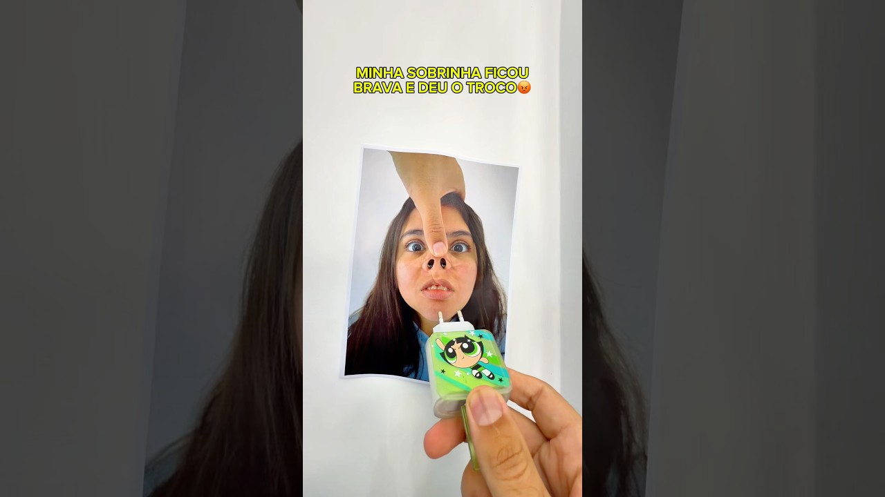 NÃO ESPERAVA QUE MINHA SOBRINHA FIZESSE ISSO! Deu ruim no final kkkkk #sobrinha #reação