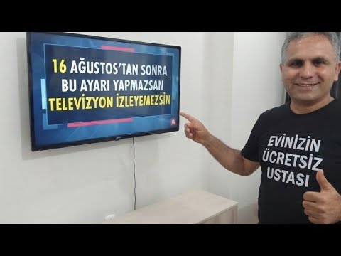 16 Ağustosta sonra Uydu Güncellemesi Nasıl yapılır-Tv Yayın listesi Güncelleme-Tv  yeni uyduyaayarla